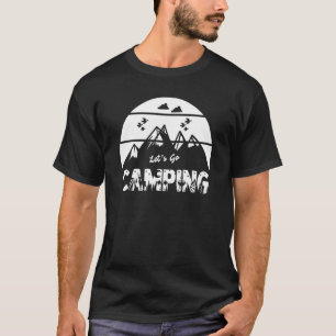 T-shirt Camping Glamping Campers Vie Tente Grand Extérieur