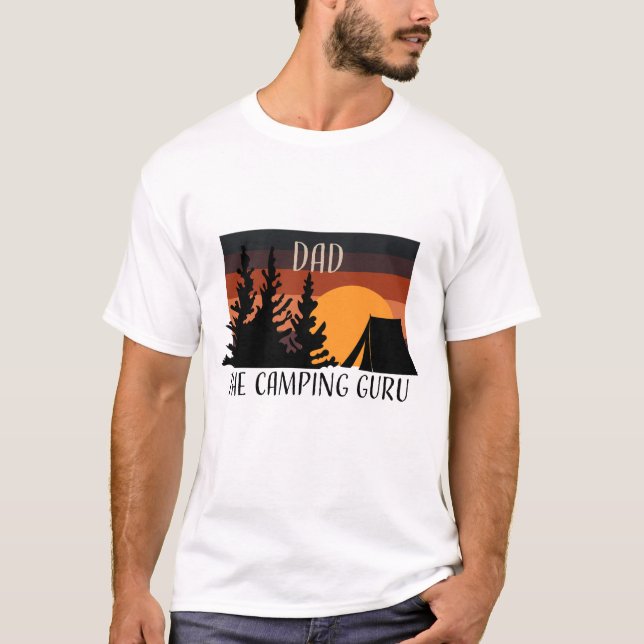 T-shirt Camping Guru Dad | Amoureux de la nature (Devant)