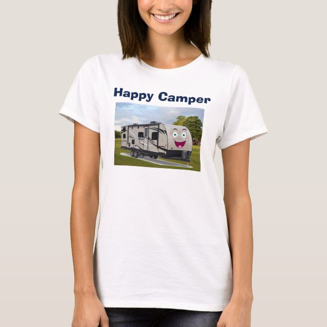 T-shirt Camping Happy Retirement dans le RV par Funnycoomb (Devant)