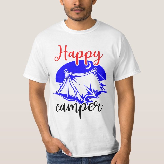 T-shirt Camping heureux (Devant)