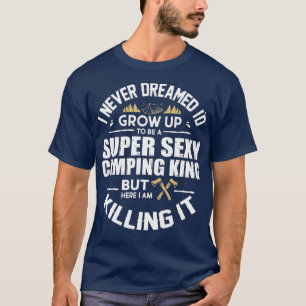 T-shirt Camping Hommes Camper RV Camping Vacances Camping 
