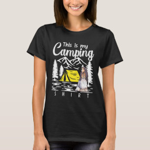 T-shirt Camping Hound Afghan Voici Mon Camping