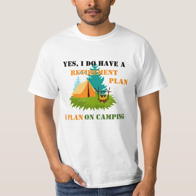 T-shirt Camping humoristique (Devant)