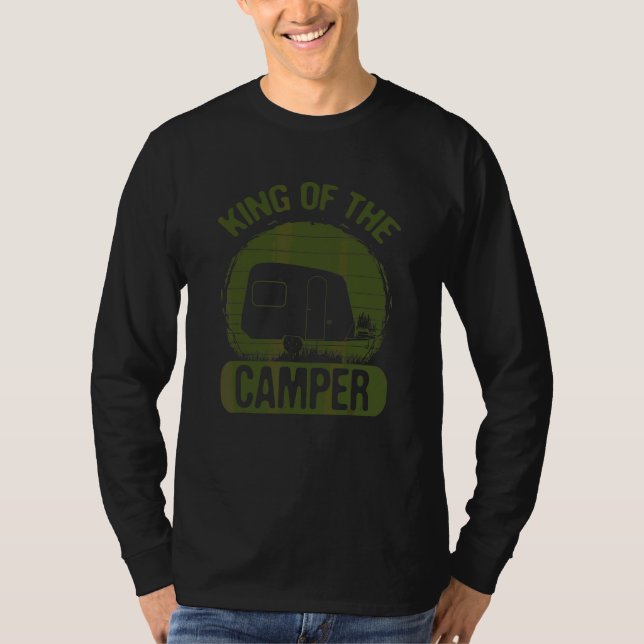 T-shirt Camping Humour Roi Du Camper (Devant)