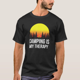 T-shirt Camping is My Therapy - Camping 1