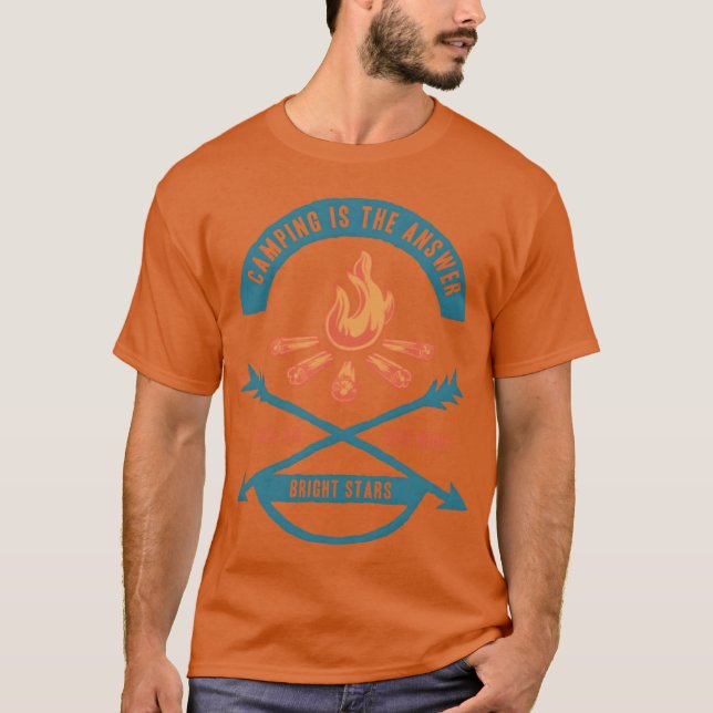 T-shirt Camping Ishe Answershirt garçon (Devant)