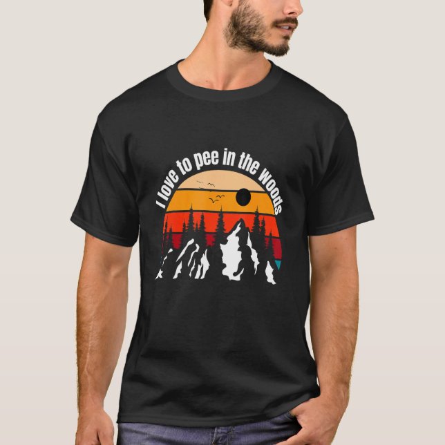 T-shirt Camping J'Aime Pisser Dans Les Bois Campers 1 (Devant)