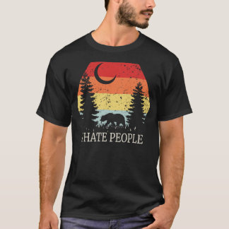 T-shirt Camping Je Déteste Les Gens 4