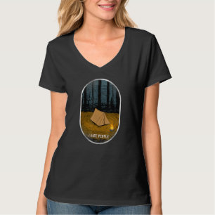 T-shirt Camping Je Déteste Les Gens Tente