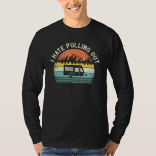T-shirt Camping Je Déteste Sortir Camper Vintage Voyage T