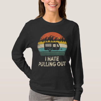 T-shirt Camping Je déteste sortir la caravane vintage T
