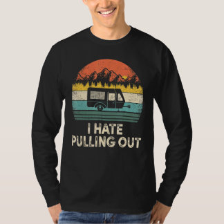 T-shirt Camping Je déteste sortir la caravane vintage T