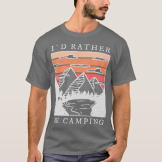 T-shirt Camping Je Préférerais Camping 2