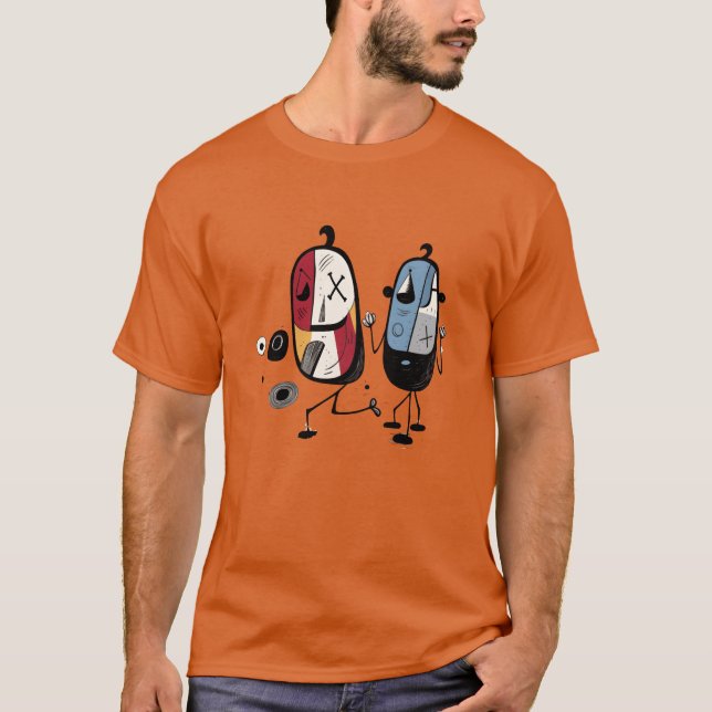 T-shirt Camping Joie en famille (Devant)
