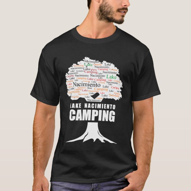 T-shirt Camping Lac Nacimiento Camping (Devant)