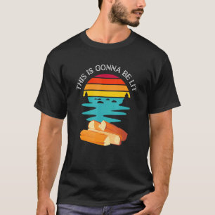 T-shirt Camping Le Feu De Campement Va Être Lit Retro Suns