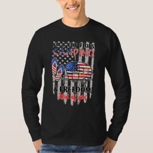 T-shirt Camping Liberté Type De Fille Je Suis Un Flip Flop