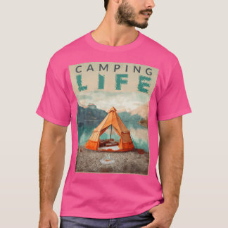 T-shirt Camping Life For Life Camper Fuuny Camping Partena