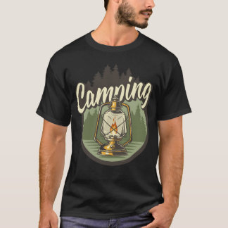 T-shirt CAMPING LIGHT vintage
