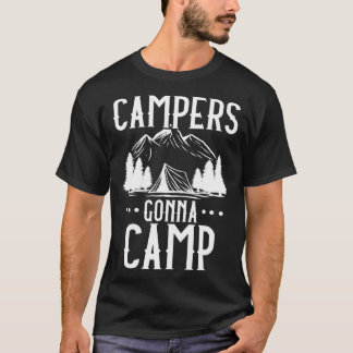 T-shirt Camping Lover Funny Campers Camping Camping Famill