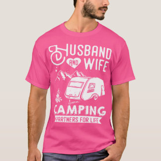 T-shirt Camping Mari Et Femme Partenaires Pour La Vie - Ca