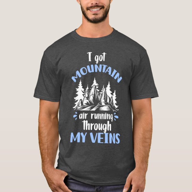 T-shirt Camping Mountain Outrrees drôle (Devant)