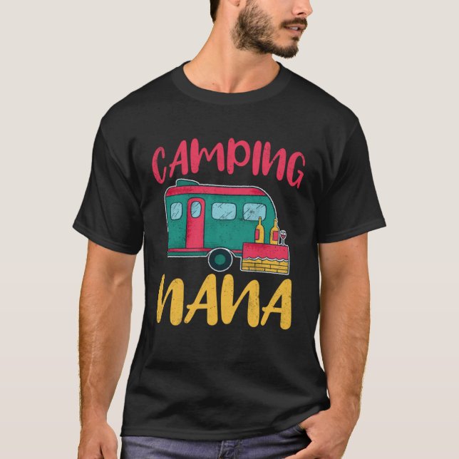 T-shirt Camping Nana Glamping Glamp Camp (Devant)
