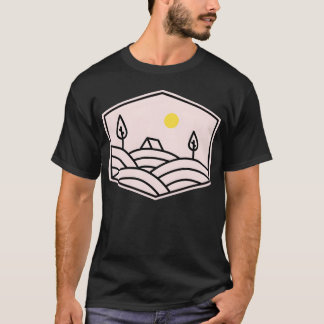 T-shirt Camping Nature Sauvage rétro