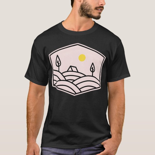 T-shirt Camping Nature Wild retro (Devant)