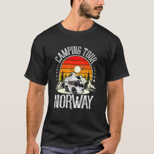 T-shirt Camping Norvège Tour de camping I Camping en carav