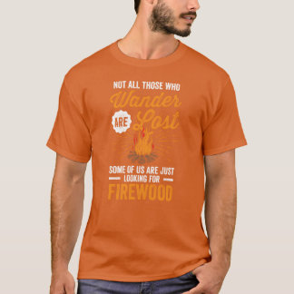 T-shirt Camping Not All Who Wander Funny Campfire Quote bo