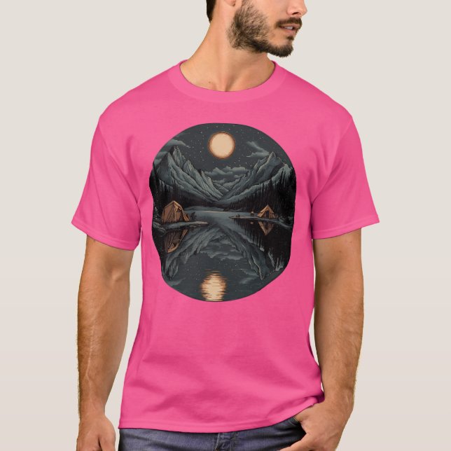 T-shirt Camping Nuit active (Devant)