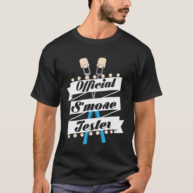 T-shirt Camping officiel Smore Tester Funny (Devant)