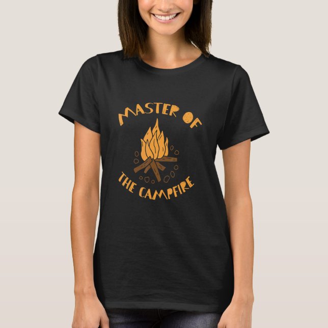 T-shirt Camping Outdoor Designs Master Of The Campfire 1 (Devant)
