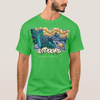 T-shirt Camping Outdoors Wild About Wilderness randonnée a