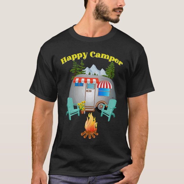 T-shirt Camping Parc national extérieur Happy Forest Campe (Devant)