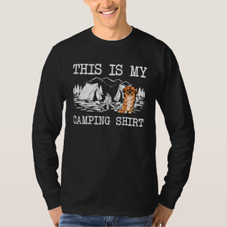 T-shirt Camping Pekingese Chien Voici Mon Camping