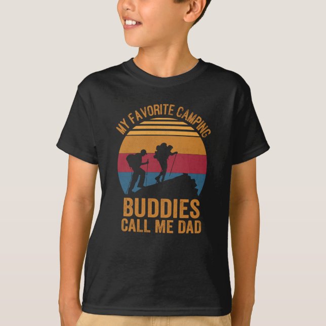 T-shirt camping père et fils (Devant)
