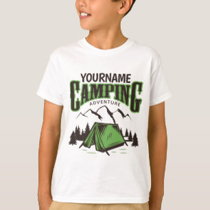 T-shirt Camping personnalisé Camping familial Voyage avent
