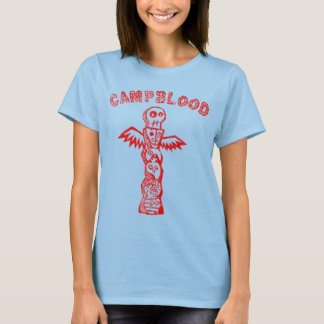 T-shirt Camping pour dames Totem de sang Tee