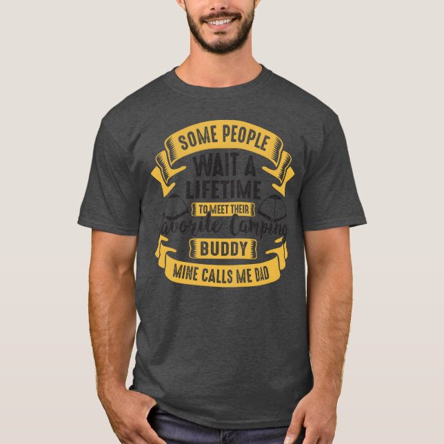 T-shirt Camping randonnée vintage (Devant)