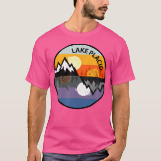 T-shirt Camping Retro Vintage Lake Placid New York Souveni