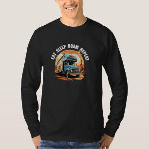 T-shirt Camping RV Caravan Motorhome. Mangez Sleep Roam Re