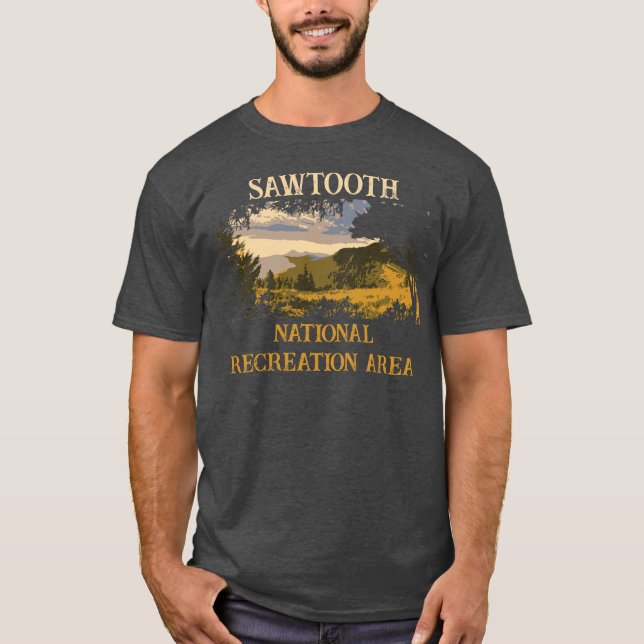 T-shirt Camping Sawtooth National Recreation Area trip (Devant)