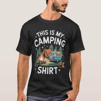 T-shirt Camping Shirt Funny Hiking Camping Nature Outdoor