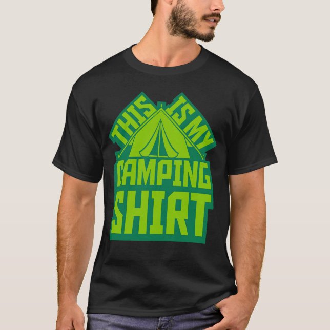 T-shirt Camping shirt outr tent family (Devant)