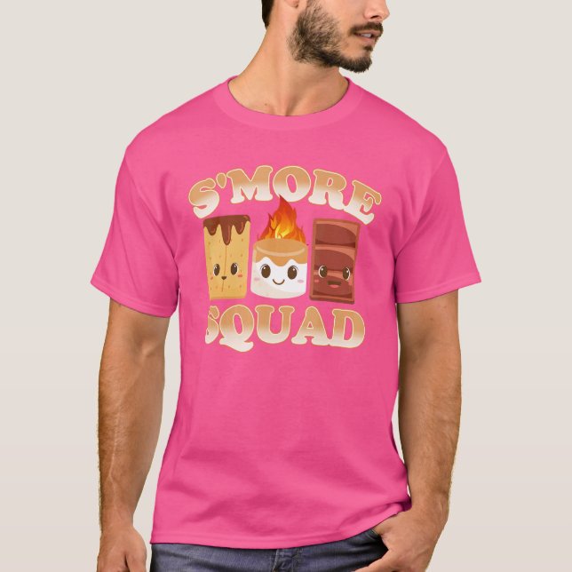 T-shirt Camping Smore Squad Camping Amis extérieurs (Devant)