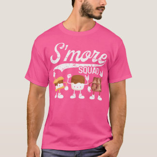 T-shirt Camping Smore Squad Camping Chocolat Marshmallow
