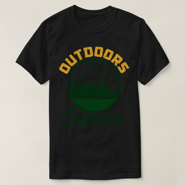 T-shirt Camping Sortes Et Smores (Design devant)