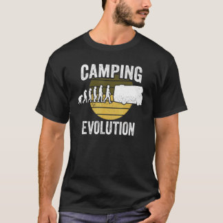 T-shirt Camping Spruch Camping Évolution
